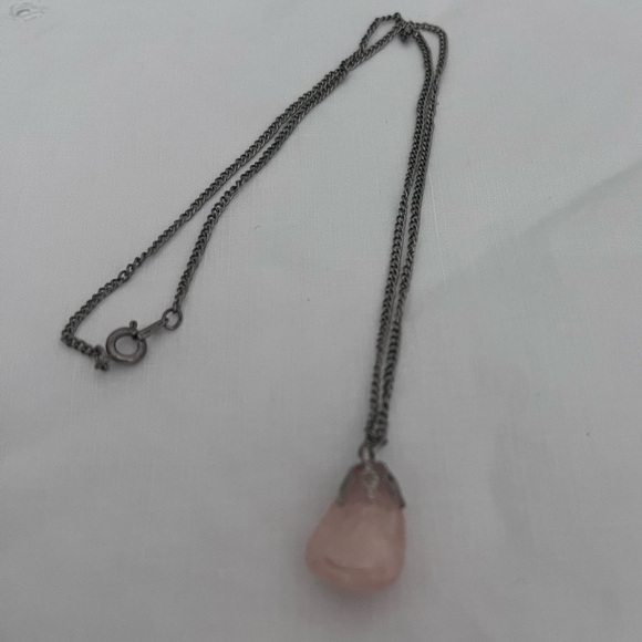rose quartz necklace - Picture 1 of 3